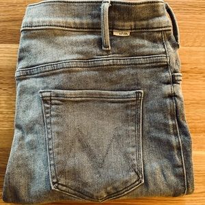 MOTHER The Hustler Ankle Fray Daytona Nights Hem Flare Jeans